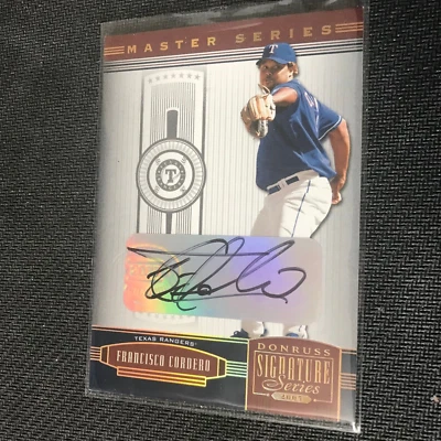 FRANCISCO CORDERO AUTO TEXAS RANGERS DONRUSS SIGNATURE SERIES NUMBERED /50 WOW!! - Image 1 of 2
