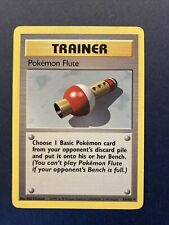 Pokemon Flute Base Set WOTC Pokemon Card 86/102 LP Condition