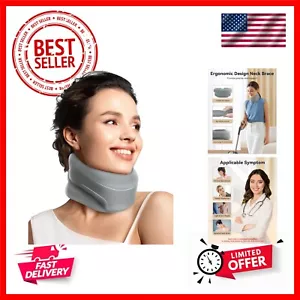 Neck Brace Cervical Collar - Neck Support Brace for Sleeping, Soft Foam Wraps... - Picture 1 of 8
