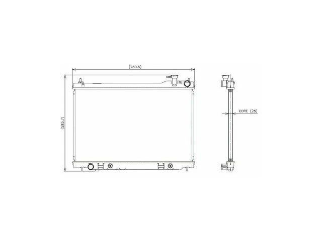 Radiador Denso 46PP25K compatible con radiador Infiniti FX35 2003-2008 Foto 1 de 1