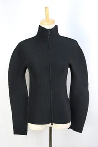 ISSEY MIYAKE me schwarze Jacke mit Reißverschluss vorne Falten 184 9193 - Bild 1 von 6