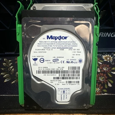 Maxtor Diamondmax Plus 8 40GB IDE 3.5" Hard Disk HDD Windows 98 2000 XP - Image 1 of 4