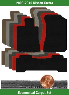 定制 Velourtex 地毯垫套装适用于 2000 - 2015 年日产 Xterra (3 件) #10ZX — 第 1/4 张图片