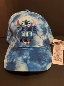 Disney Stitch “Awesome Wild Wacky” Youth Baseball Hat – Blue Tie-Dye –Adjustable - Picture 1 of 5