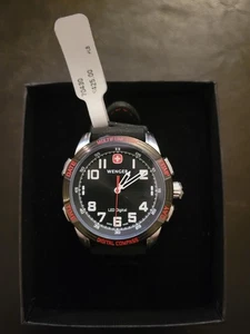 Wenger Nomad LED 43mm Steel Chronograph Black Dial Mens Quartz Watch 70430 - Picture 1 of 7