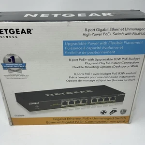 Conmutador NETGEAR 8 puertos Gigabit EthernetUrmanaged High-PoE+ con FlexPoE Nuevo en caja - Imagen 1 de 7