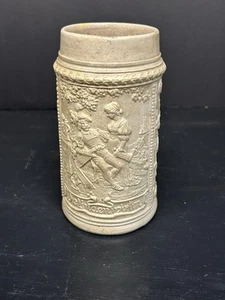Cerveza alemana antigua rara Stein Die Lindenwirtin Westerwald esmalte de sal 0,5 L #550 - Imagen 1 de 12