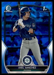 2023 Bowman Chrome Prospects Sapphire Edition Axel Sanchez Seattle Mariners - Picture 1 of 2