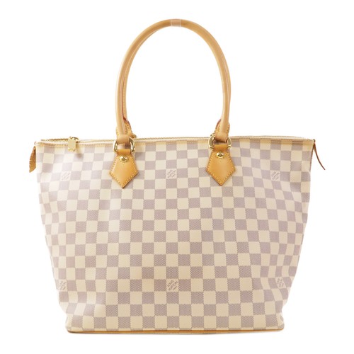 LOUIS VUITTON（LV） Borsa a tracolla Louis Vuitton LV GHW Saleya MM N51155 Damier bianco azzurro