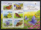 Alderney 2008 Butterflies  MNH mini sheet M.S. 335