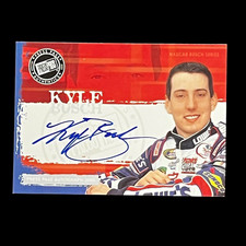 Kyle Busch HMS #5 BUSCH SERIES 2004 PRESS PASS AUTOGRAPHS NASCAR signed card