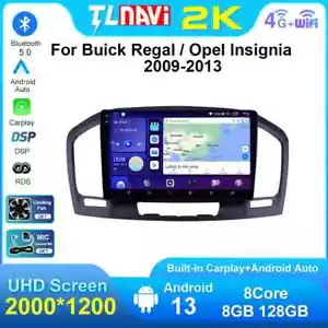 Reproductor de coche Android 13 para Opel Insignia CD300 CD400 Buick Regal 2009-2013 GPS - Imagen 1 de 48