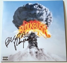 SIGNED BUSTA RHYMES BLOCKBUSTA AUTOGRAPHED 2 LP BLACK VINYL RAP HIPHOP 12"