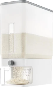 Rice Dispenser 25 Lbs(11.3Kg), Rice Storage Container Sealed Moisture Proof with - Picture 1 of 12