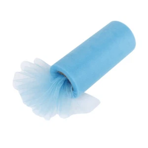 Roll of 22M*15CM Banquet Wedding DIY Tulle Craft Tutu Decoration (Lake Blue) - Imagen 1 de 4