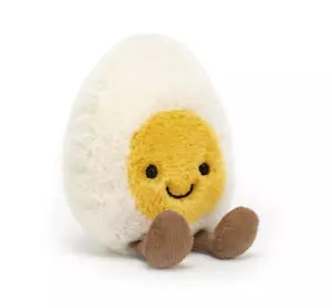 Cute Jelly cat Official Amuseable Happy Boiled Egg Soft Stuffed Plush NWT - Picture 1 of 6