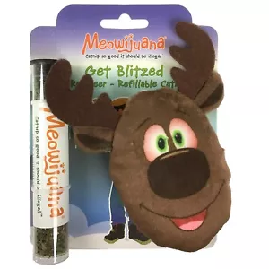 Meowijuana Organic Catnip Refill Reindeer Holiday Christmas Get Stuff American - Picture 1 of 1