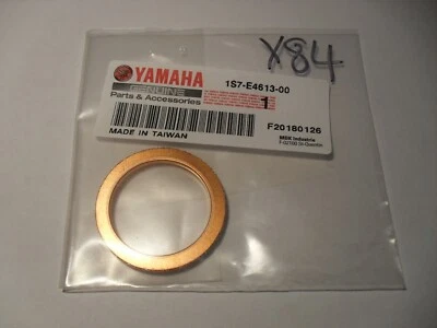 GENUINE YAMAHA WR125 YZF-R125 EXHAUST GASKET x1 1S7-E4613-00 HEADER GASKET - Image 1 of 3