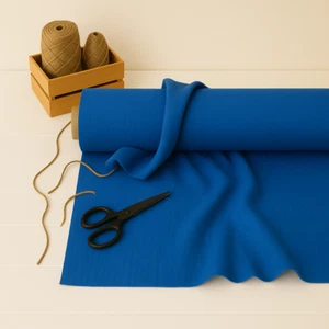 Denim Cotton-Linen Fabric by the Yard – Material for Clothing & Upholstery - Picture 1 of 10