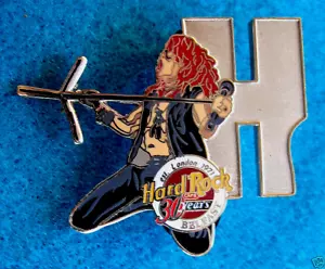 SERIE DE CARTAS DE MÚSICO BELFAST STEVEN TYLER AEROSMITH *H* Hard Rock Café PIN LE - Imagen 1 de 1