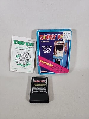 Intellivision Video Game Coleco Donkey Kong with Box and Manual Vintage - Image 1 of 4