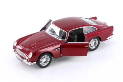 Red 1963 Aston Martin DB5 Hardtop 1/38th Scale Diecast Car with Pullback Action - Image 1 of 4