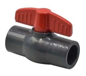 x1 PVC Pipe Female/Female 1/2" Slip Join Ball Valve - Picture 1 of 7