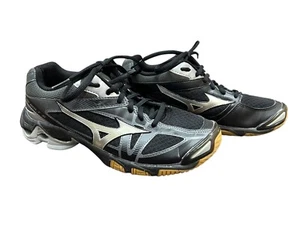 Mizuno Women's Wave Bolt 5 Black/Silver Athletic Shoe Women's Size 7.5 Sneakers - Picture 1 of 7