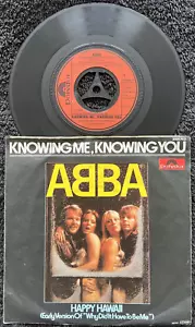 ABBA – Knowing Me Knowing You 7'' Vinyl IMPORT 1977 CLEANED/TESTED EX VIDEO CLIP - Picture 1 of 7