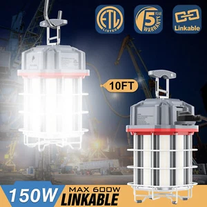 150W LED Temporary Work Light 21500LM Linkable Construction Jobsite Lights ETL - Picture 1 of 11