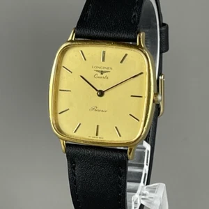 Longines Presence Herren Vintage Uhr 150 7112 neues Lederband neue Batterie - Bild 1 von 22