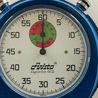 Reloj Aristo Apollo 412 Cronómetro Azul Hecho en Suiza FUNCIONANDO Foto 1 de 4