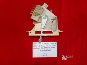 1973-74 CHARGER , SATELLITE, AND GTX- B BODY HEATER SWITCH CONTROL W/A/C HOSES - Picture 1 of 5