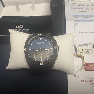 Tissot T Touch Expert Solar Watch Titanium 45mm Quartz Black Dial Box Working JP - Bild 1 von 13