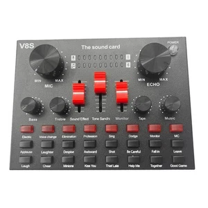 V8S Microphone USB Rechargeable Table de Mixage Externe Karaoké Interfa9668 - Photo 1/6