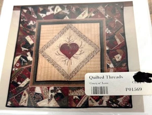 RARE Crazy N Love Quilting Pattern Kit 36" X 36" By Gracie Lu Designs - Picture 1 of 2