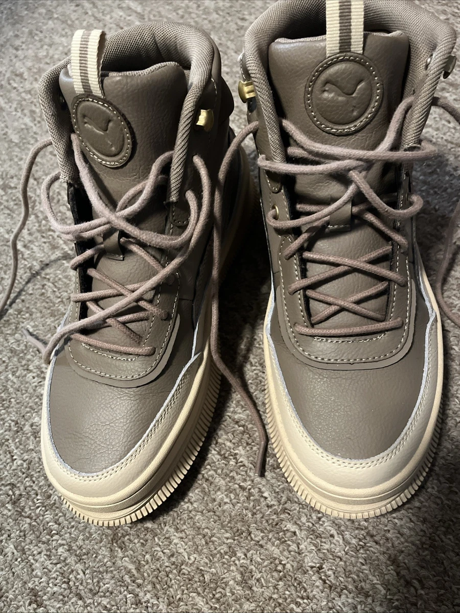 PUMA Leather Upper Low (1-1.9 in) Heel Height Boots for Women for