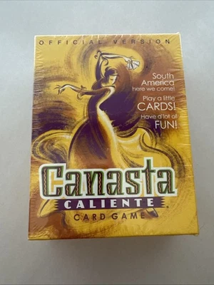 Карточная игра CANASTA CALIENTE официальная версия ЗАПЕЧАТАННАЯ 2001 ВИНТАЖ - Изображение 1 из 4