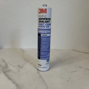 3M 06580 Marine Adhesive Sealant 4000 UV Fast Cure 06580 WHITE 10 Oz D1 - Bild 1 von 9