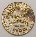 New ListingVintage Hermann's Place Lonsdale Mn Trade Token F+