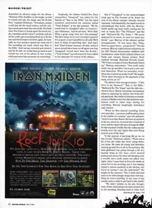 Anuncio promocional de la revista Iron Maiden Rock in Rio 2002 - Imagen 1 de 1