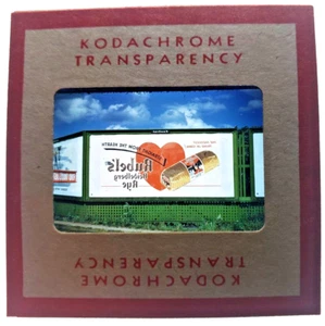 Kodachrome Red Border Slide | *1949* RUBEL'S RYE BREAD Billboard Sign Ad - Picture 1 of 3