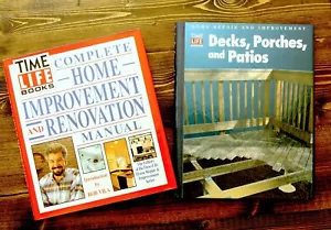 TIME-LIFE COMPLETE HOME IMPROVEMENT RENOVATION MANUAL + DECKS PORCHES & PATIOS - Picture 1 of 2