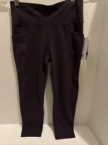 Athleta High rise stash your treasures capri- XL/14 Purple NWT - Picture 1 of 11