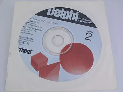 Borland Delphi 2 for Windows 95 / NT 32 Bit RAD BOR9619 NEW HDE1320WW10180 - Image 1 of 2