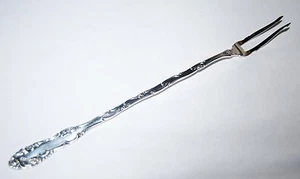 Antique Sterling Silver 8 1/4'' 2 Tines Fork Singed: Thos. Long Co. Pat. 1892 - Picture 1 of 7