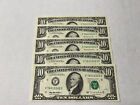 1995 $10 Dollar Note Federal Reserve Bank Of Atlanta Uncirculated Gem Bu Lot5