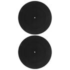 2 Pcs Vinyl Record Player Slipmats for Turntable Pad