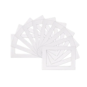 Pack de 100 soportes para foto, montaje para foto, marco - varios tamaños A4 para 9x6 - blanco - Imagen 1 de 1