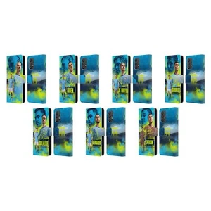 MAN CITY FC 2024/25 FIRST TEAM LEATHER BOOK WALLET CASE FOR SAMSUNG PHONES 1 - Picture 1 of 12